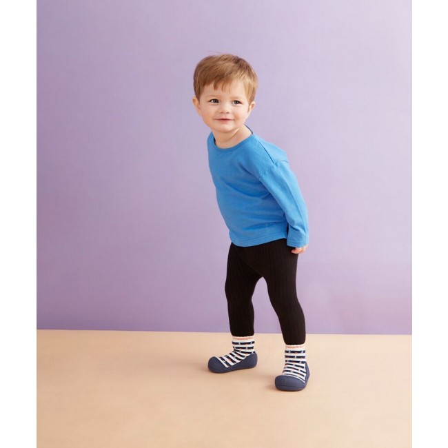 ATTIPAS MARINE NAVY ergonomical shoes kids infants non skid soft sole 