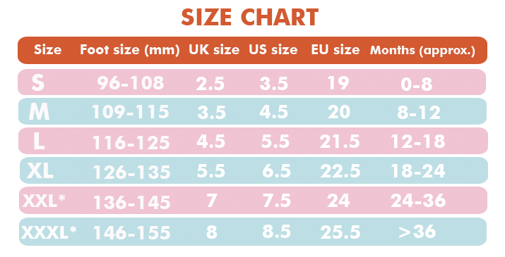 infant size 5 european size